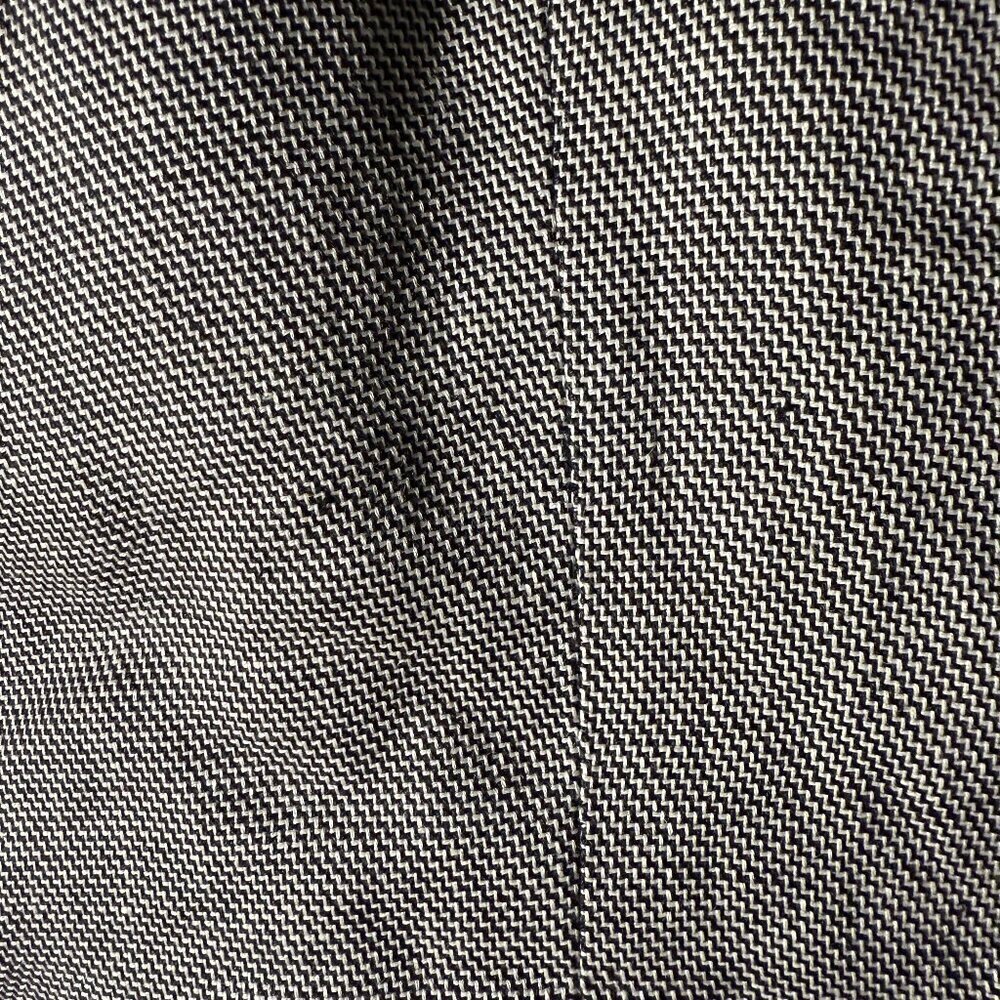 Lauren Ralph Lauren Petite Black & White Houndstooth Blazer 100% Linen Sz 4P - Picture 9 of 10